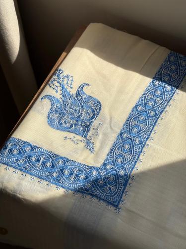 Blue Kashmiri shawl