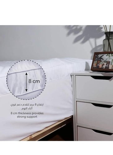 بكج | لباد مرتبة ارتفاع 8 سم مع 2 مخده فندقية
