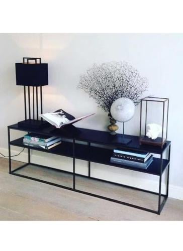 طاولة تلفزيون | خزانة تلفزيون حديثة رفوف ستيل وزجا...