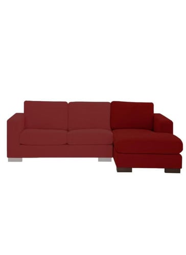 أريكة زاوية يمين مع مسند للذراع الأيسر منجدة بالكت...