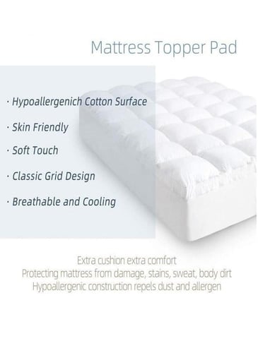 لباد مرتبة من المايكروفايبر20 سم بحشوة مايكروفايبر...