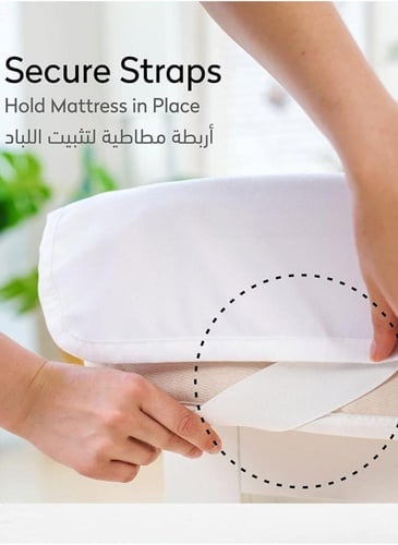 لباد مرتبة من المايكروفايبر 10 سم بحشوة مايكروفايب...