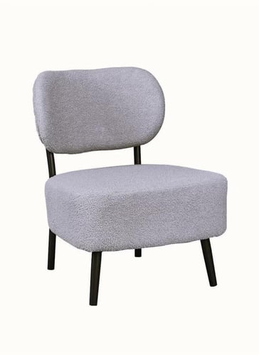 كرسي من البوكليه وأرجل خشب سويدي