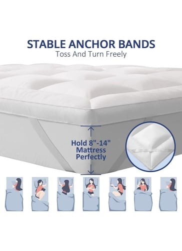 لباد مرتبة من المايكروفايبر20 سم بحشوة مايكروفايبر...