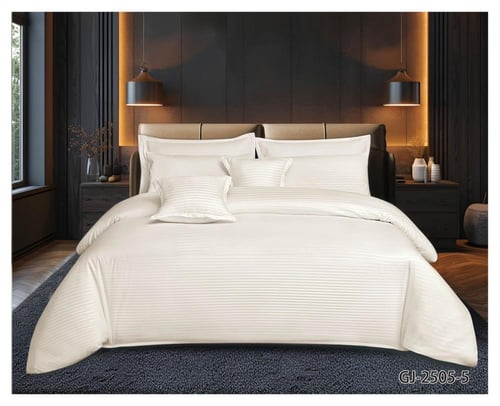 مفارش فندقي نفرين سادة - 6 قطع