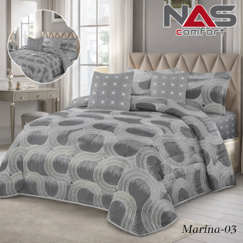 مفرش سرير NAS مفرد مشجر صيفي - 4 قطع | 170*230 سم