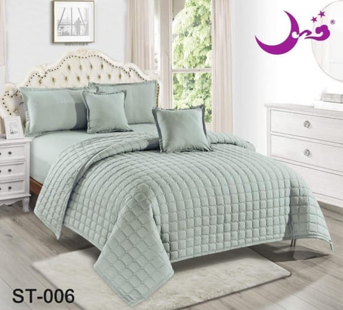 بكج متكامل سرير + مرتبة + مفرش + مخدة + خدادية مرب...