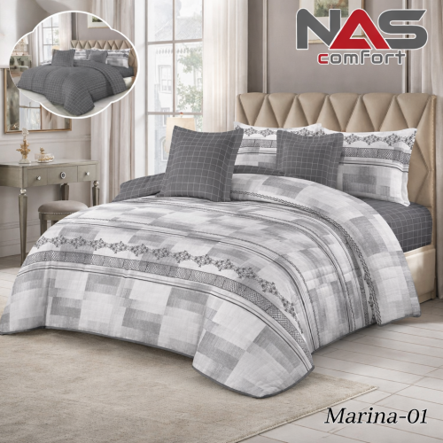 مفرش سرير NAS مفرد مشجر صيفي - 4 قطع | 170*230 سم