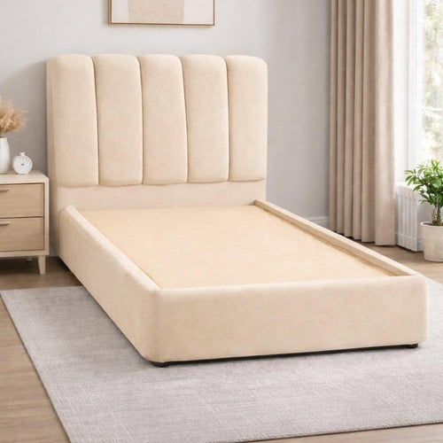 سرير الهبة نفر ونص بحواجز 120*190 سم - قماش مخمل