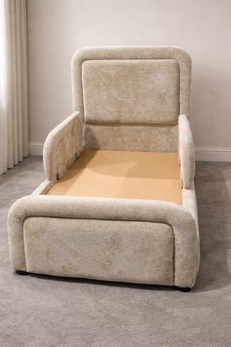 سرير أطفال بجوانب متحركة – مقاس 90×190 سم | قماش ب...