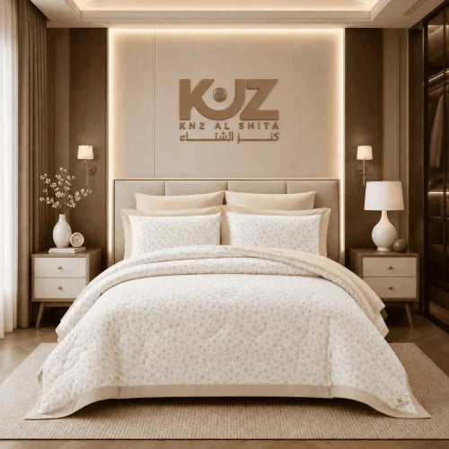 طقم لحاف DOONA مشجّر - قطع متعددة | مقاس نفرين