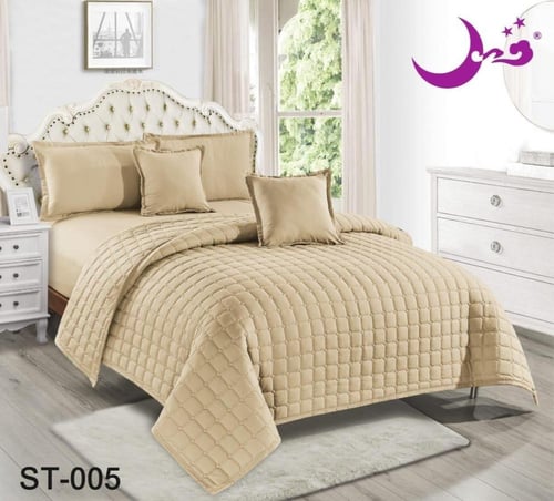 بكج متكامل سرير + مرتبة + مفرش + مخدة + خدادية مرب...