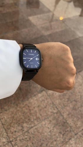 ساعة LTP ستيل أسود لون أزرق