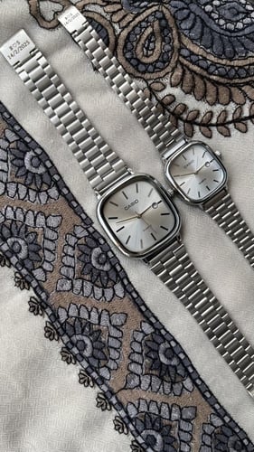 كولكشن حبايب سير فضي مينا ابيض