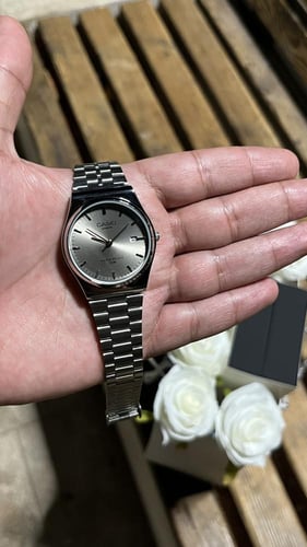 ساعة MTP سير فضي مينا بيج