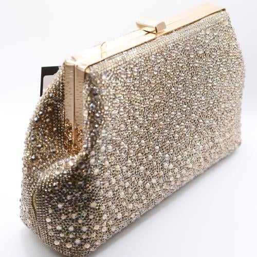 Evening bag decorated with pearls