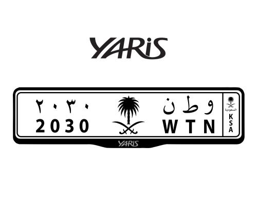 اطار لوحات السيارات شعار يارس - YARIS