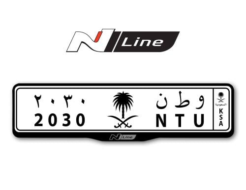 اطار لوحات السيارات شعار ان لاين - N Line
