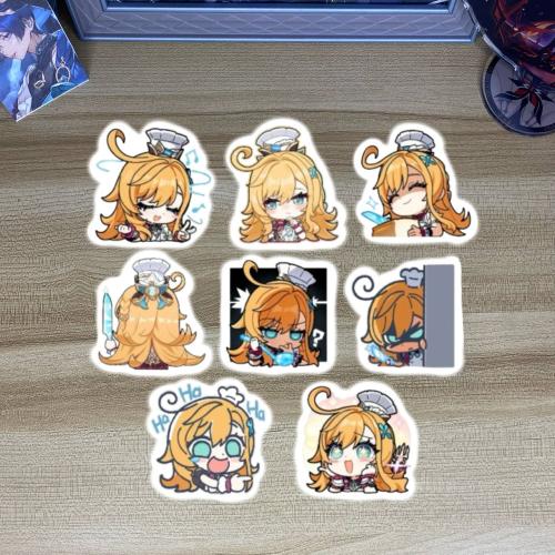 ستيكرات قينشن اسكوفييه - stickers Genshin escoffie...