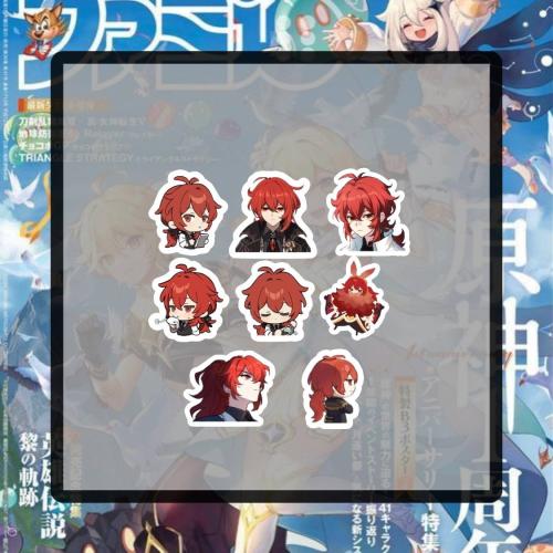 ستيكرات قينشن ديلوك - stickers Genshin diluc