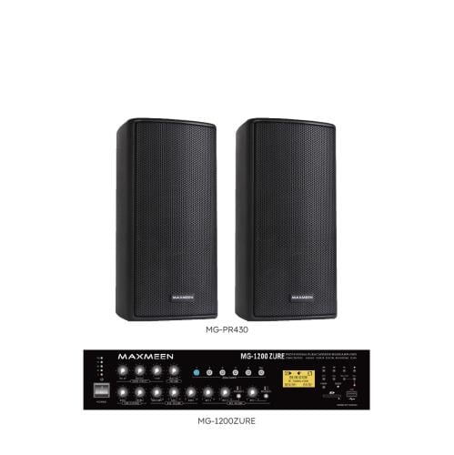 نظام صوتي سماعتين - 12 سماعة جدارية 30 وات ماكسمين...