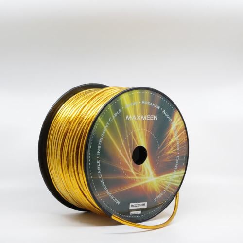 MC222 لفة سلك لاقطة قماشي ذهبي من ماكسمين