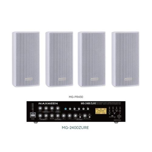 نظام صوتي 4 - 12 سماعة جدارية 30 وات ماكسمين حتى 2...