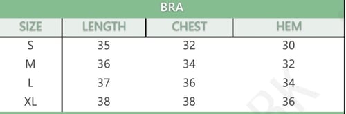 Sky padded sport bra