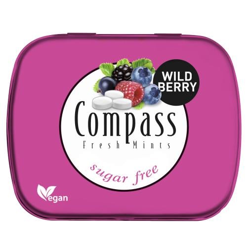 كومباس أقراص استحلاب بالنعناع والتوت البري خالي من...