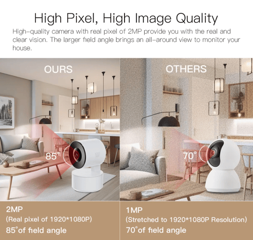 ذكي كاميرا مراقبه الطفل ليليه ثائيه الاتجاه واي فا...