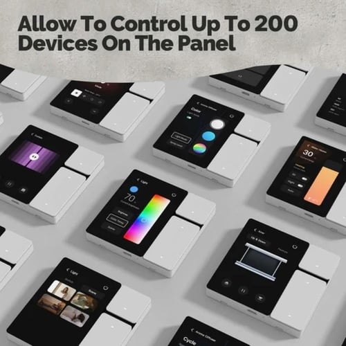 لوحة تحكم ذكية 3.5 بوصة بشاشة لمس – WiFi + IR + Bl...