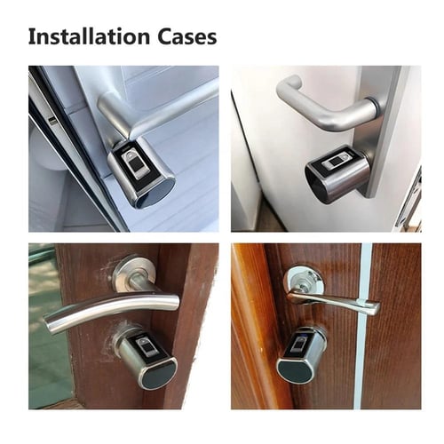 قفل باب اسطواني الكتروني ذكي بدون مفتاح يفتح ببصمة...