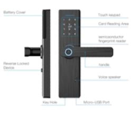 ذكي قفل باب مع بصمة اصبع واي فاي