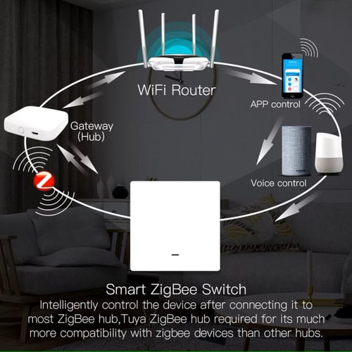 مفتاح إضاءة ذكي ZigBee بدون مكثّف / No Capacitor –...
