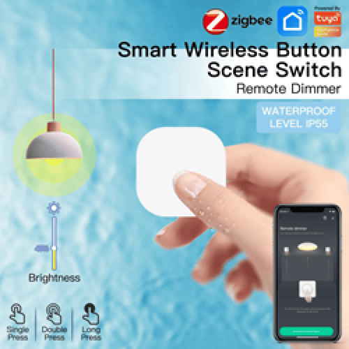 مفتاح زر ذكي مقاوم للماء بتقنية ZigBee – للتحكم با...