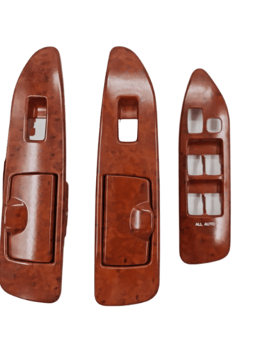 ديكور سوتش زجاج لاندكروزر 2003 - 2007 - خشبي 4 قطع