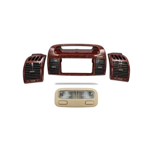 بكج ديكور ريش مكيف وسط مع اطراف جانبية خشبي & لمبة...