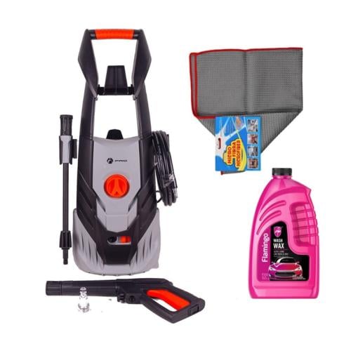 بكج مضخة غسيل ضغط عالي برو - 130 بار & ممسحة تنظيف...