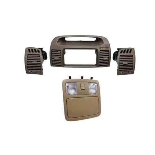 بكج ديكور ريش مكيف وسط مع اطراف جانبية بيج & لمبة...