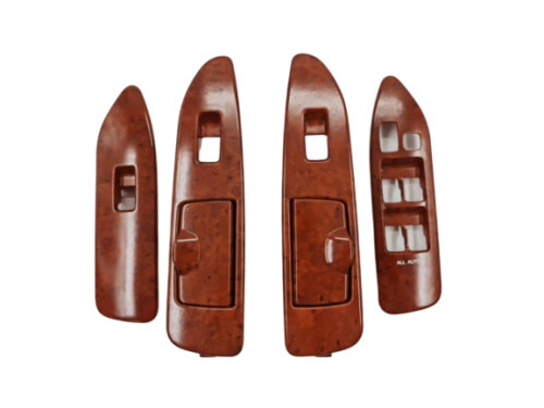 ديكور سوتش زجاج لاندكروزر 2003 - 2007 - خشبي 4 قطع