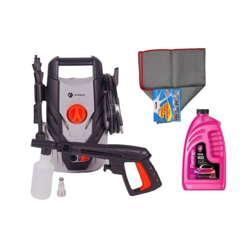 بكج مضخة غسيل ضغط عالي برو - 110 بار & ممسحة تنظيف...
