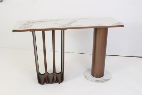 كنسول سيراميك لون رمادي