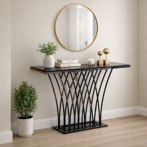 مدخل استيل ورخام تصميم نخلة متعدد الاستخدامات