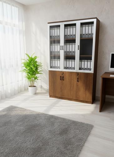 دولاب مكتبي أنيق لتخزين الملفات مقاس 120 سم