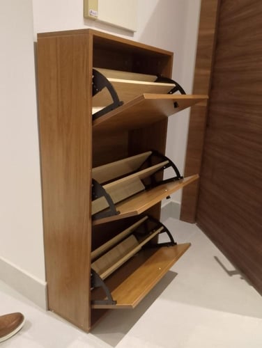 دولاب أحذية بتصميم عملي بألوان مختلفة مقاس 120 سم