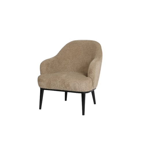 كنب فردي بتصميم كلاسيكي بلون كوفي