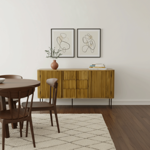 دولاب بوفيه مودرن يناسب مختلف الديكورات مقاس 160 س...