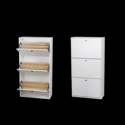 دولاب أحذية بتصميم عملي بألوان مختلفة مقاس 120 سم