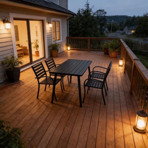 طقم طاولة وكراسي خارجية أنيقة وعملية