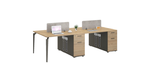 وحدة عمل ثنائية مع تمديد تصميم عصري وعملي للمكاتب